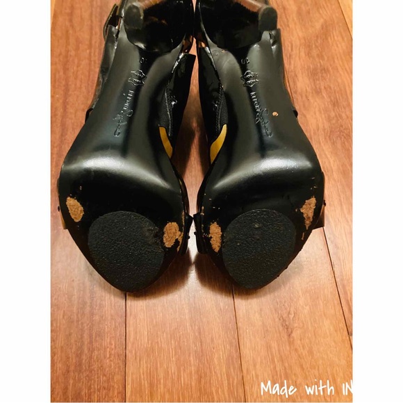 Report Signature Black Heels patent leather Downey - Picture 5 of 6